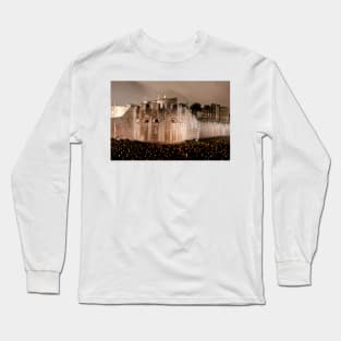 Tower of London Torch Lit Candles Lanterns Long Sleeve T-Shirt